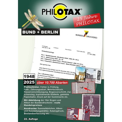 Philotax DVD Briefmarken-Abarten-Katalog Bund + Berlin 22. Auflage