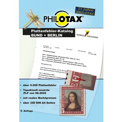Philotax Plattenfehler Bund + Berlin, 9. Auflage