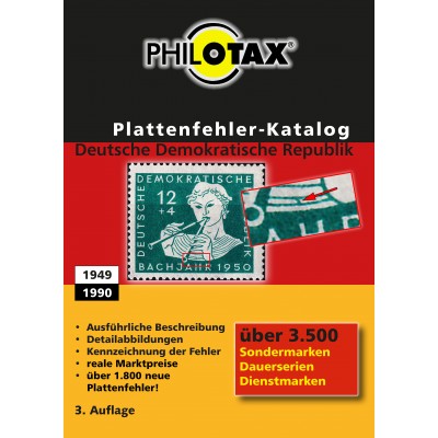 PHILOTAX Gedruckter Plattenfehler-Katalog DDR, 3. Auflage 