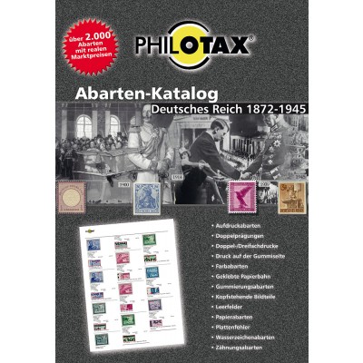 PHILOTAX Gedruckter Abarten-Katalog Deutsches Reich