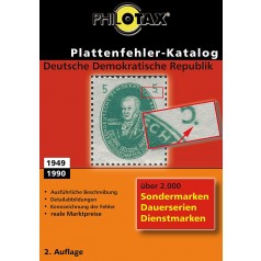 PHILOTAX Gedruckter Plattenfehler-Katalog DDR 1949 - 1990
