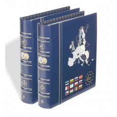 Leuchtturm VISTA Euro-Münzalbum Band 1 und 2