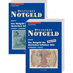 Deutsches Notgeld Band 7 + 8: Das Notgeld der deutschen Inflation 1923, Reprint, 1. Auflage 2004