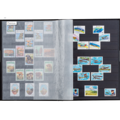 Leuchtturm Einsteckbücher Basic, DIN A4, 32 schwarze Seiten, unwattierter Einband, Schwarz