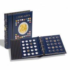 Leuchtturm Münzalbum VISTA, für 2-Euro-Münzen incl. 4 VISTA Münzblättern, incl. Schutzkassette